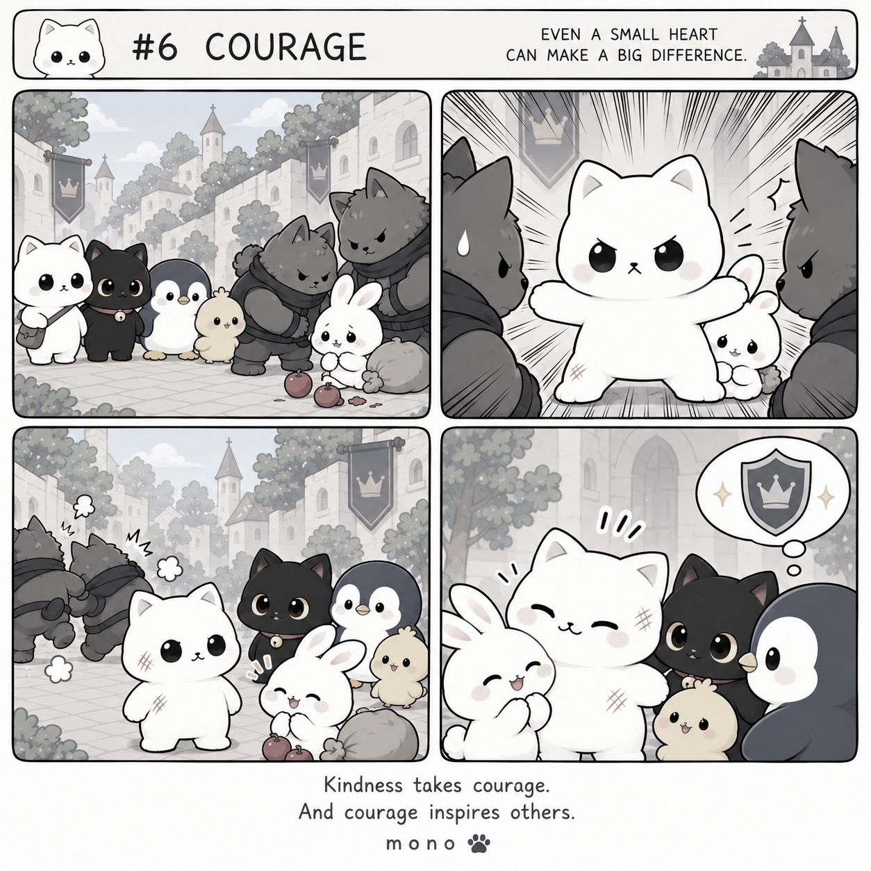 Courage adventure comic