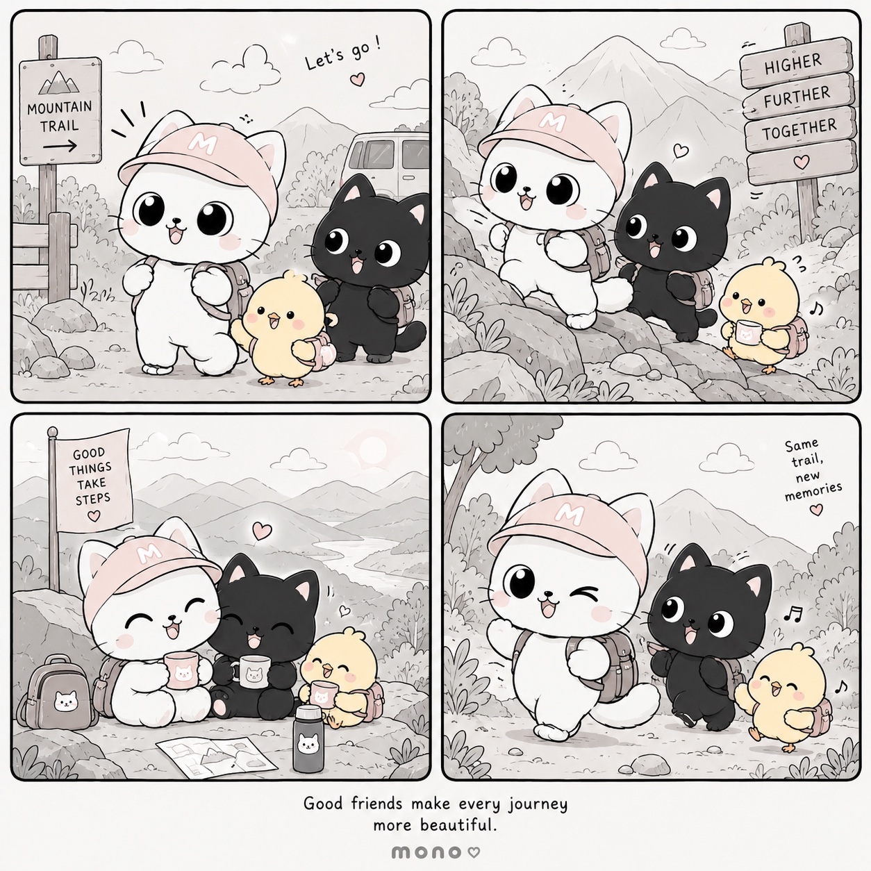 Mountain Day hiking comic