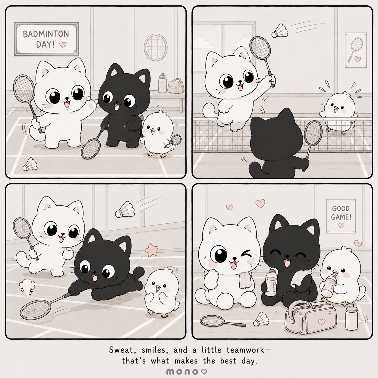 Badminton Day comic