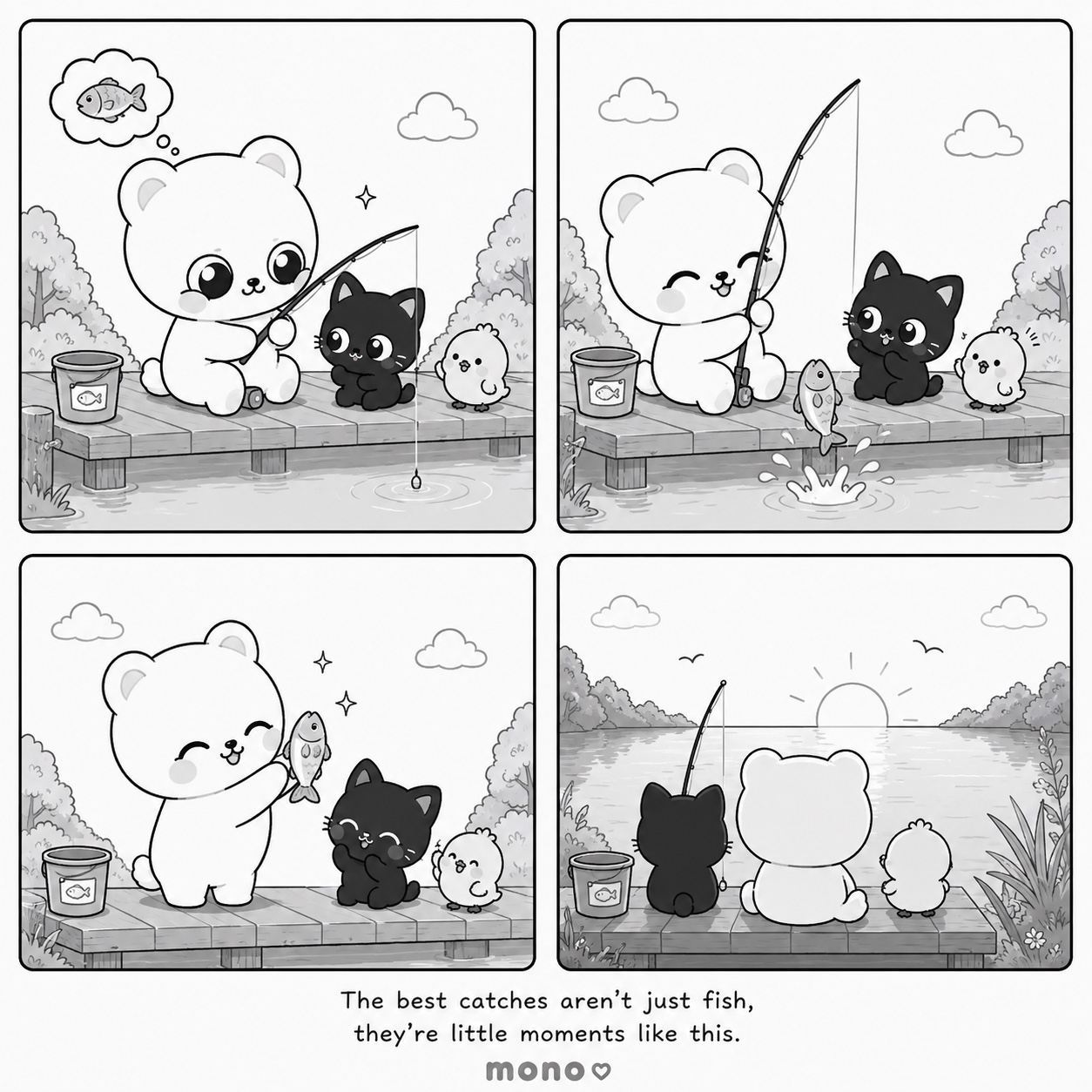 Fishing day comic
